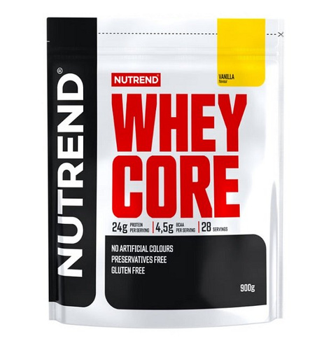 Nutrend Whey Core Vanilla Whey Protein for Muscle Growth and Maintenance 900g