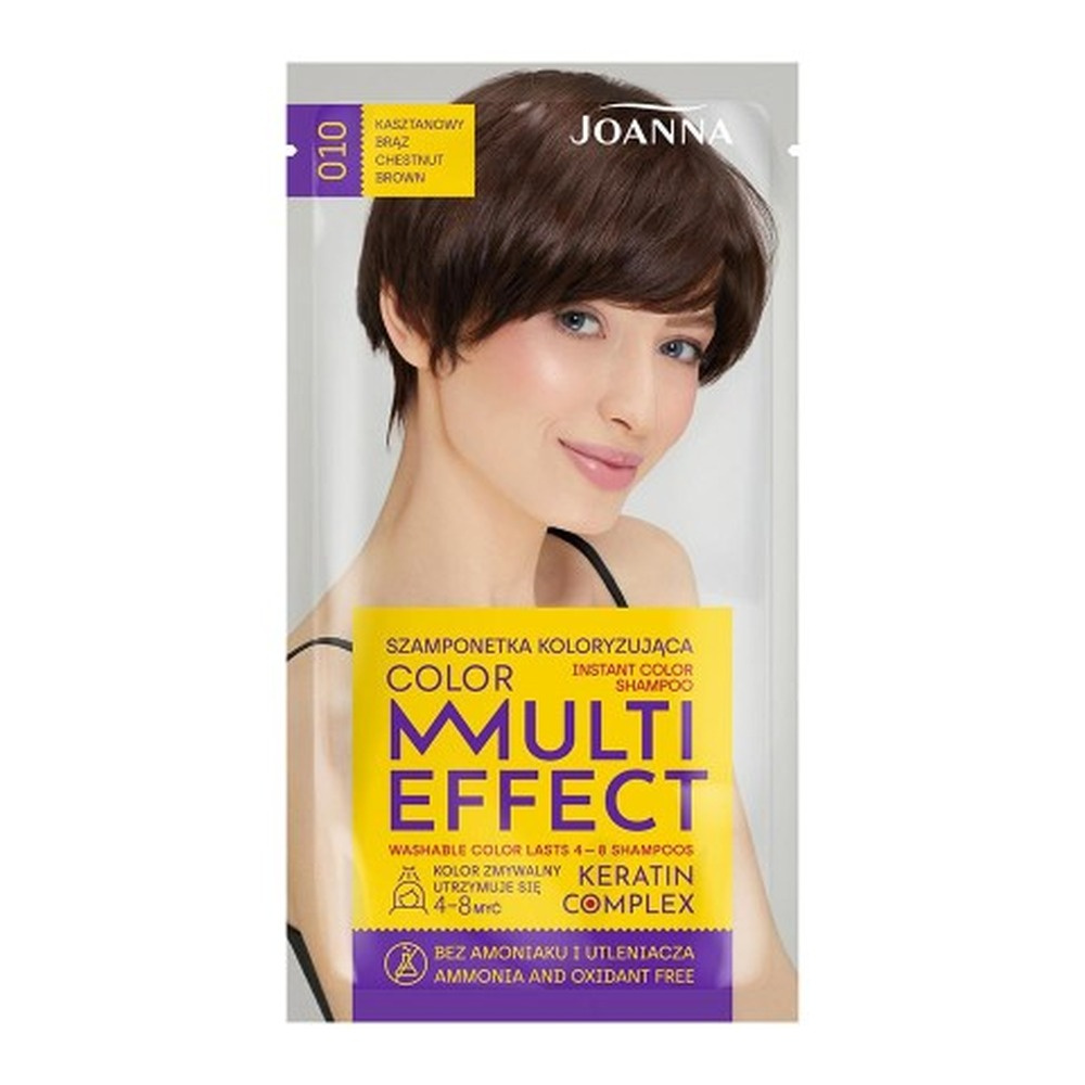 JOANNA MULTI COLOR Szamponetka /010/ koloryzująca Kasztanowy brąz