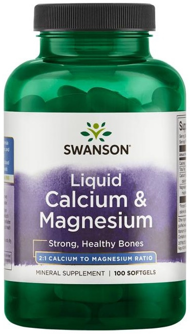 Swanson Liquid Calcium & Magnesium 100 Softgels