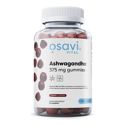 Osavi Ashwagandha 375mg Żelki na Stres i Dobre Samopoczucie 90 Żelków
