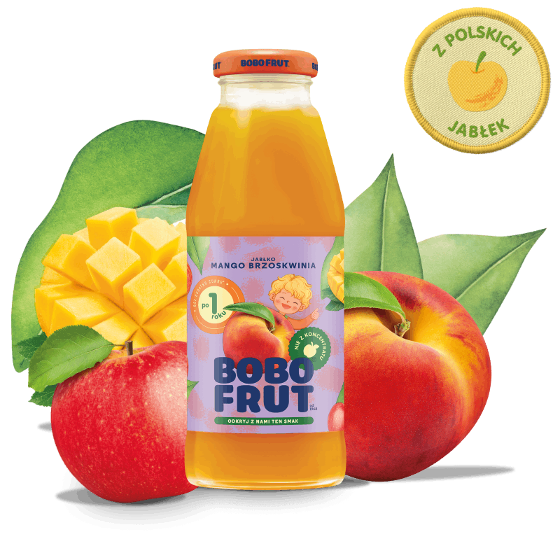 Bobo Frut Nectar Apple Mango Peach for Babies after 12 Months 300ml