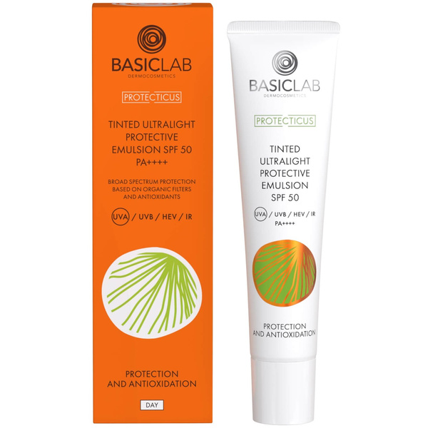 BasicLab Koloryzująca Emulsja Ochronna SPF 50 40ml