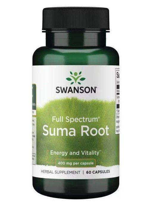Swanson Full Spectrum Suma Root 400mg 60 Capsules