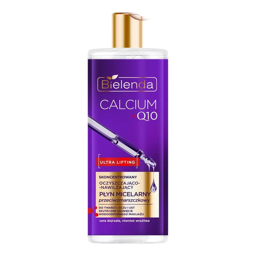 Bielenda Calcium+Q10 Anti-Wrinkle Concentrated Cleansing and Moisturizing Micellar Liquid 500ml