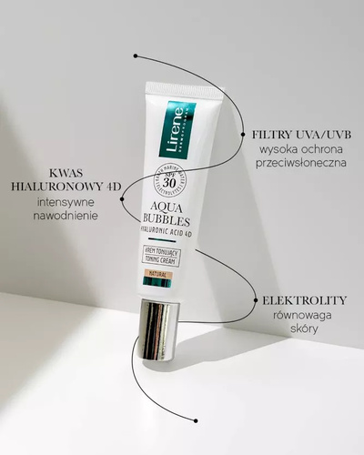 Lirene Aqua Bubbles Light Tinted Cream SPF30 for All Skin Types 30ml