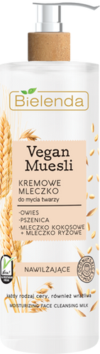 BIELENDA VEGAN - Cream face cleansing milk - WHEAT + OATS + COCONUT +RICE 175ml