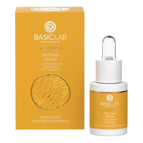 BasicLab Capillus Ochronne Serum Wzmacniające na Końcówki Włosów 15ml