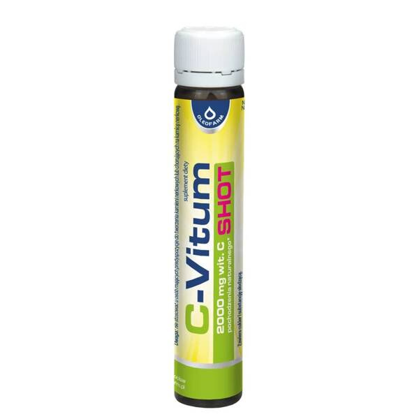 Oleofarm Shot C-Vitum 2000 mg Witaminy C Pochodzenia Naturalnego 25ml Best Before 31.12.25