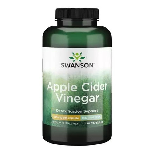 Swanson Apple Cider Vinegar 1250mg High Potency Ocet Jabłkowy Wspiera Oczyszczanie Organizmu 180 Kapsułek