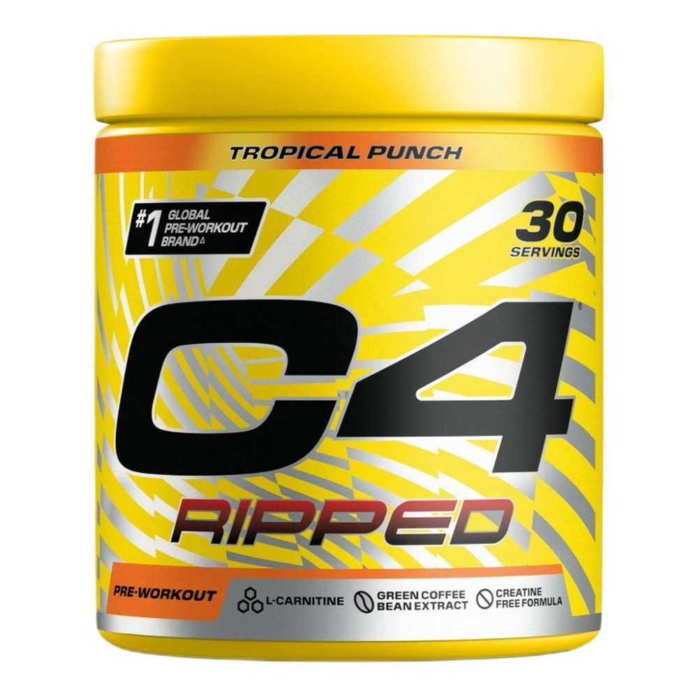 Cellucor C4 Ripped Pre-Workout for Fat Burning Tropical Punch 189g