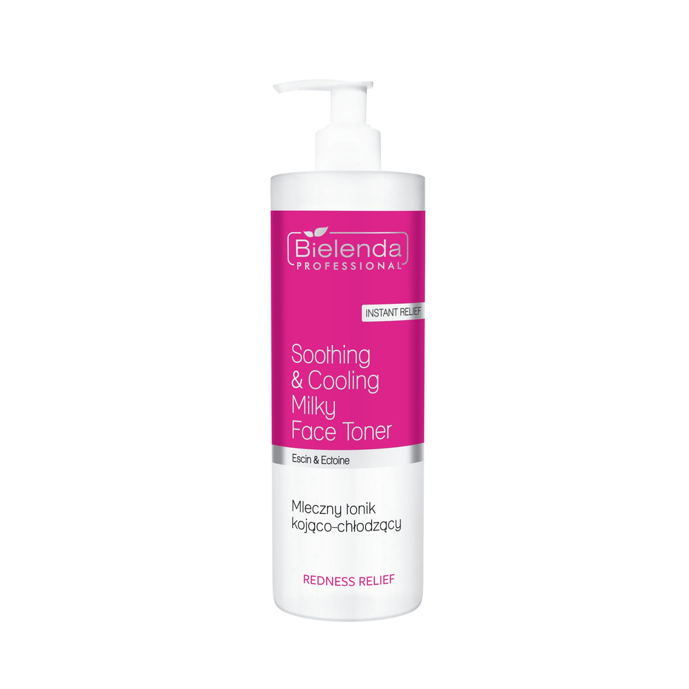 Bielenda Professional Redness Relief Mleczny Kojąco - Chłodzący Tonik dla Skóry Naczynkowej 500ml