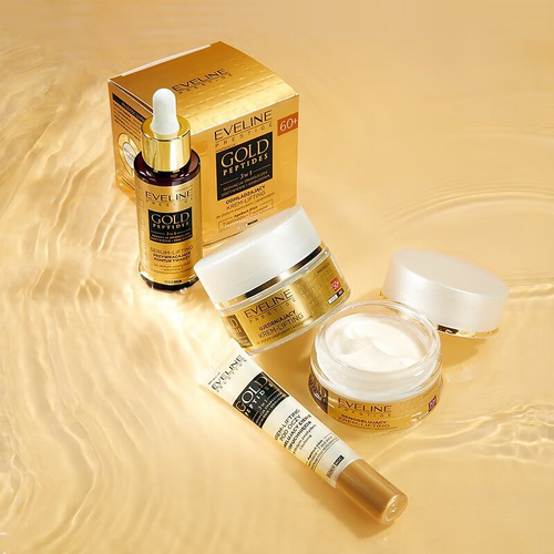 Eveline Gold Peptides 3in1 Face Serum-Lifting with Gold Peptide and Vitamin C Wrinkle Reduction 30ml
