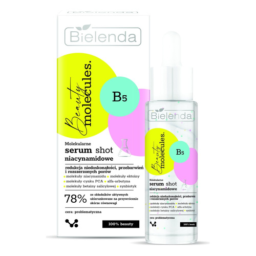 Bielenda Beauty Molecules Molekularne Niacynamidowe Serum Shot dla Skóry Problematycznej 30ml