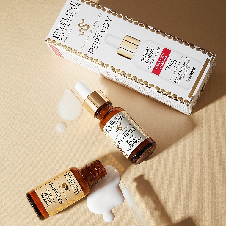Eveline Elixir Of Youth Multi Peptides Serum-Regenerating Treatment for Mature Skin 18ml