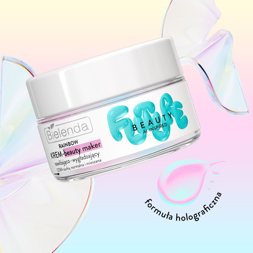 Bielenda Future Beauty Rainbow Nawilżająco - Wygładzający Krem - Beauty Maker dla Skóry Suchej Normalnej i Mieszanej 50ml