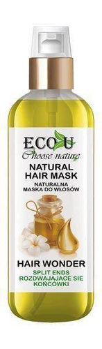 Eco U Natural Oils Hair Regenerating Mask with Vitamins for Split Ends 125ml Best Before 07.11.26
