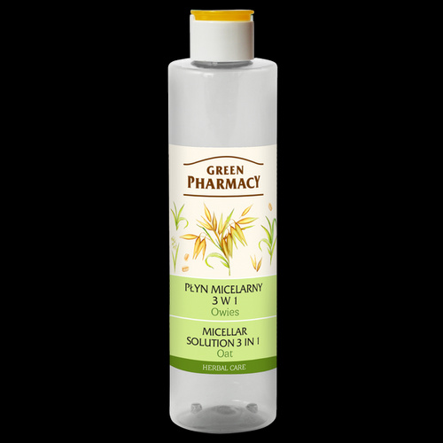 GREEN PHARMACY 3n1 Micellar Solution Oats cleanses, moisturises and tones 250ml