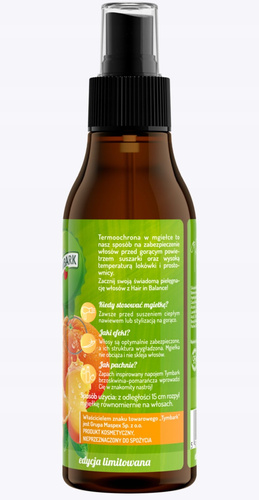 OnlyBio x Tymbark Hair in Balance Limited Edition Thermal Protection in Orange-Peach Mist 150ml