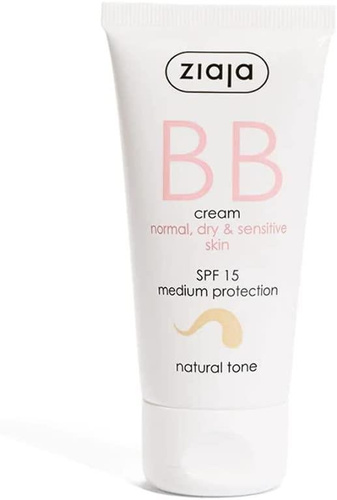 Ziaja BB Aktywny Krem na Niedoskonałości dla Skóry Normalnej Suchej i Wrażliwej Odcień Naturalny SPF15 50ml