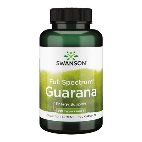 Swanson Full Spectrum Guarana 500mg 100 Capsules