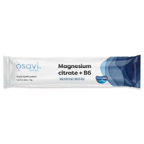 Osavi Magnesium Citrate + B6 in Powder For Muscles and Energy 4g