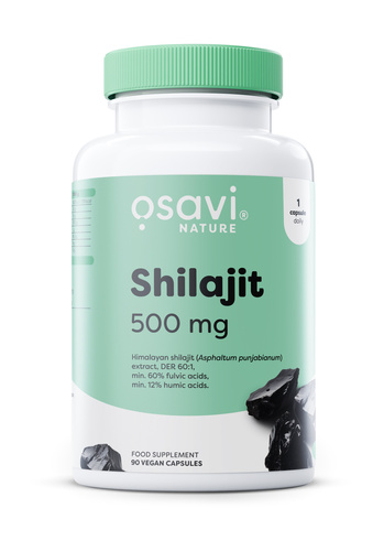 Osavi Shilajit 500 mg Mumio Mushrooms for Immunity Support 90 Capsules