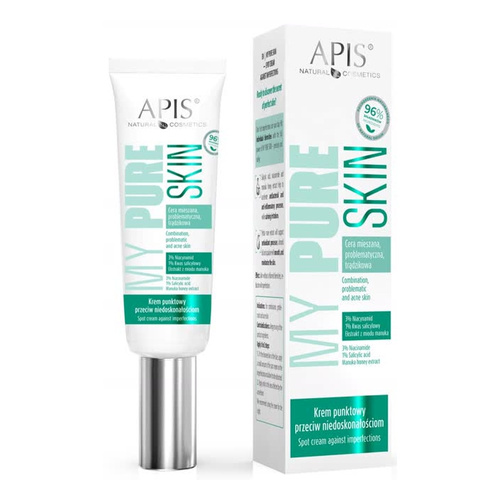 Apis My Pure Skin Punktowy Krem przeciw Niedoskonałościom na Noc 15ml