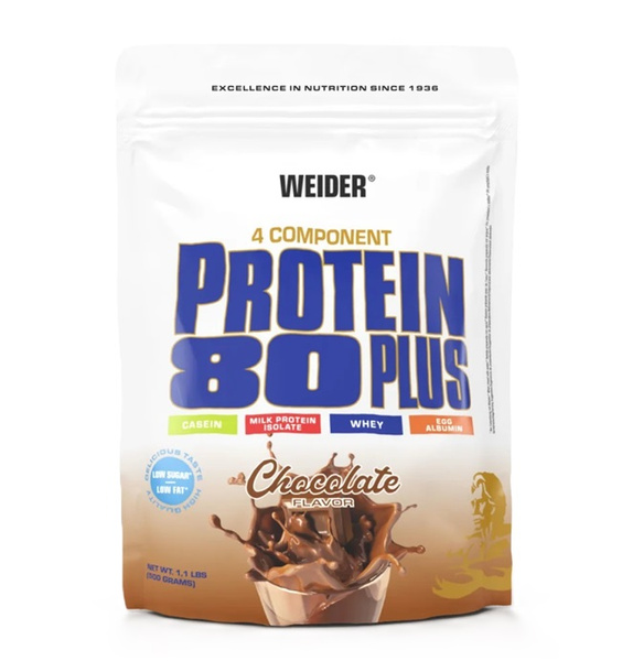 Weider Protein 80 Plus, Chocolate - 500g