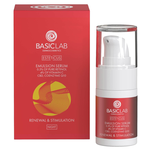 BasicLab Esteticus Przeciwzmarszczkowe Serum Retinol 0.5% 15ml