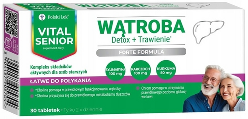 Vital Senior Wątroba Kompleks Składników 30 Tabletek