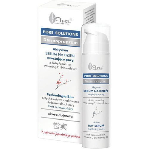 AVA PORE SOLUTIONS Serum Do Twarzy Na Dzień, zwężające pory Do Skóry Dojrzałej, 50 ml