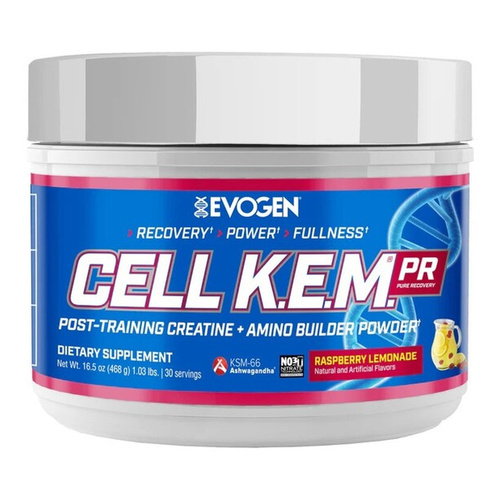 Evogen Cell K.E.M. PR Post-Workout Recovery Powder, Raspberry Lemonade 468g