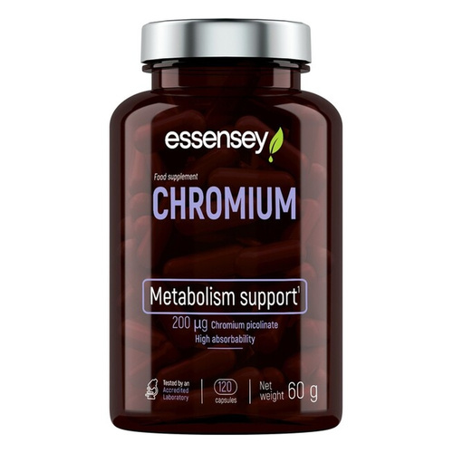 Essensey Chromium Picolinate Dietary Supplement For Normal Metabolism 120 Capsules