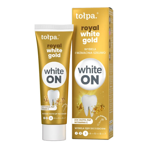 Tołpa ON white royal white gold pasta do zębów, 75ml