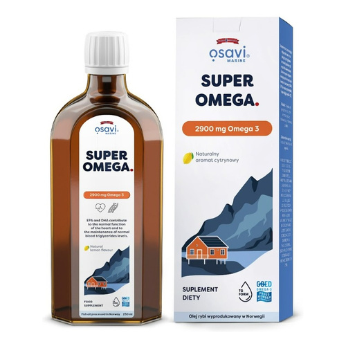 Osavi Super Omega 2900mg Omega 3 Fish Oil in Liquid for Heart and Brain Function 250ml