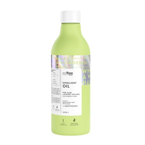 So!Flow Emollient Oil for Low Porosity Hair and Lack of Volume 150ml Best Before 17.12.26