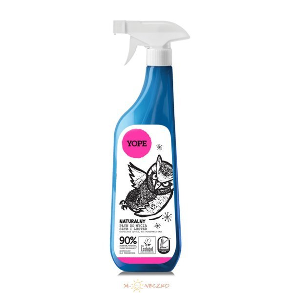 YOPE Naturalny płyn do mycia szyb i luster, 750ml
