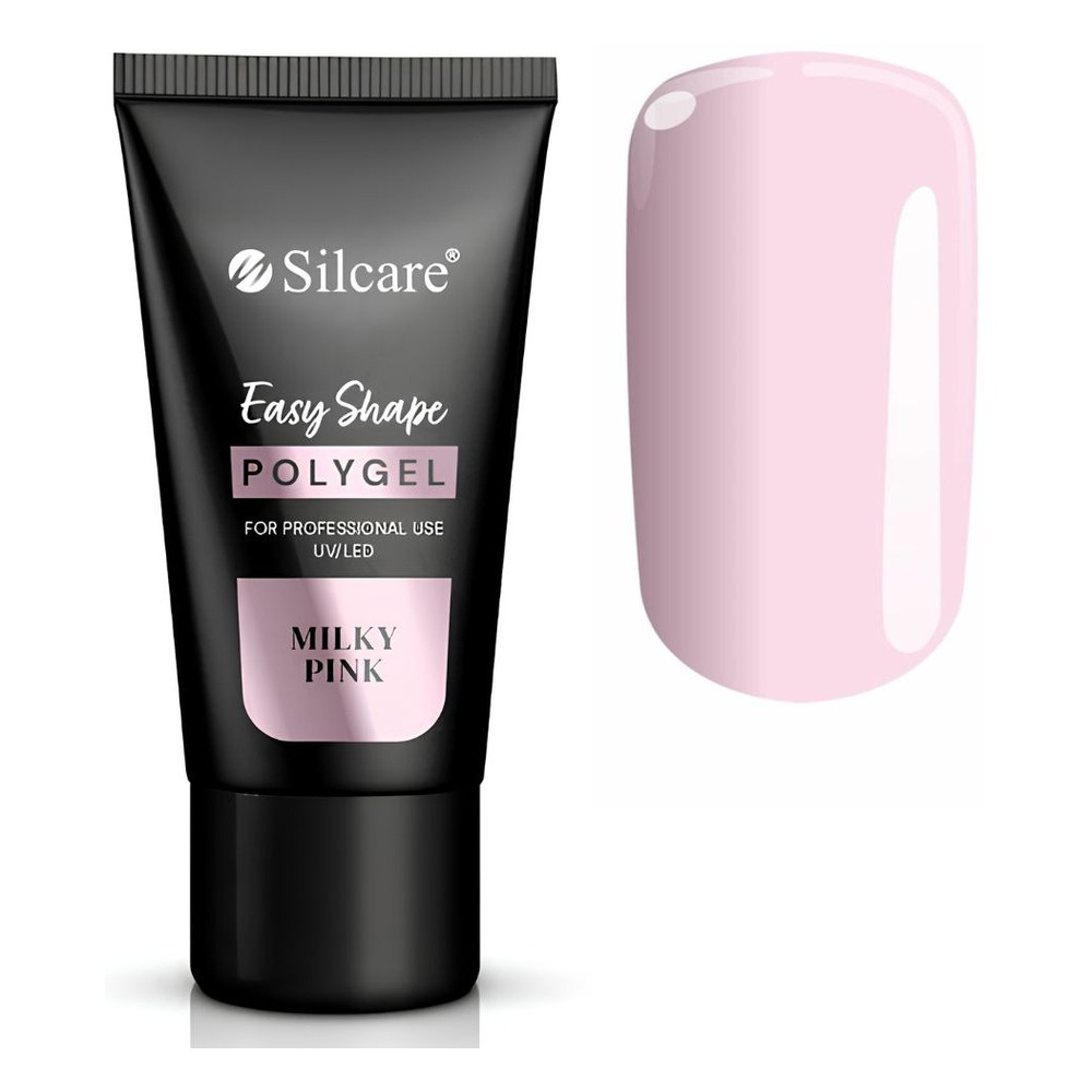 Silcare Easy Shape Polygel for Nail Extensions & Reconstruction Milky Pink 30g