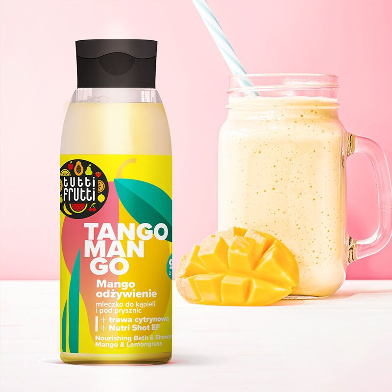 Tutti Frutti Odżywcze Mleczko do Kąpieli i pod Prysznic Mango i Trawa cytrynowa + Nutri Shot EF 400ml