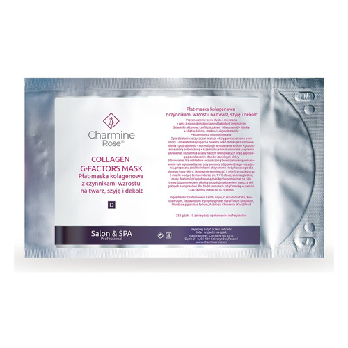 Charmine Rose Professional Maska Kolagenowa G Factor 1szt