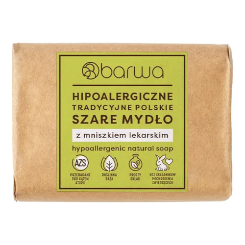 Barwa Hypoallergenic Traditional Polish Gray Soap with Dandelion Extract 100g