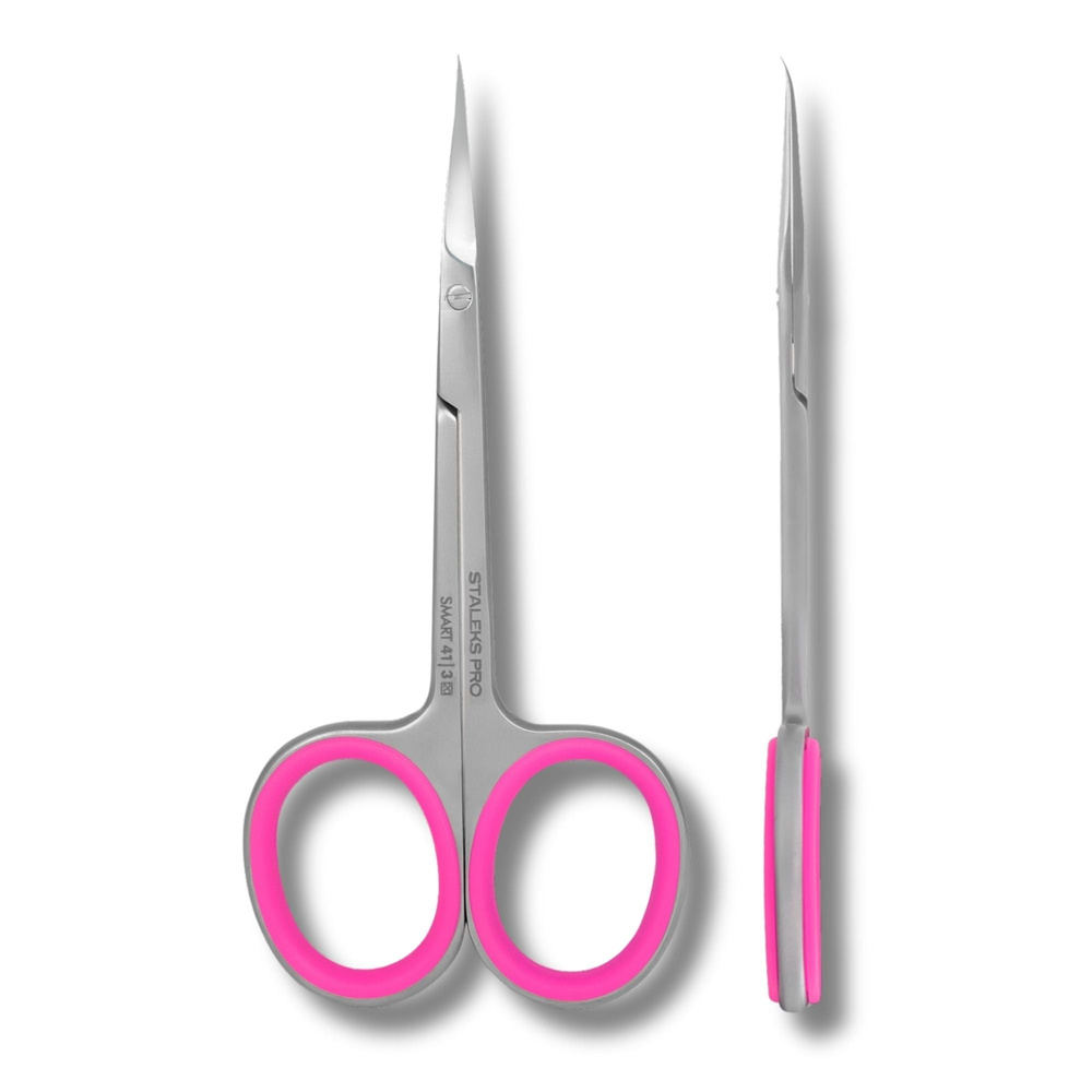 Staleks Smart 41 Type 3 Cuticle Scissors With Hook Tip Professional Manicure 1pc