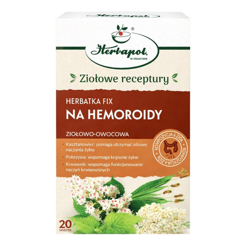 Herbatka na Hemoroidy fix 20x2g HERBAPOL KRAKÓW