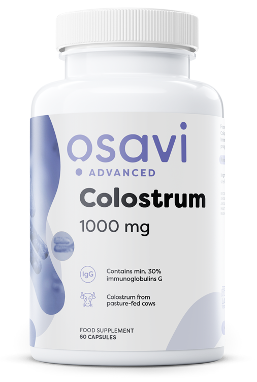 Osavi Kolostrum 1000mg Suplement z Siary Bydlęcej 60 Kapsułek