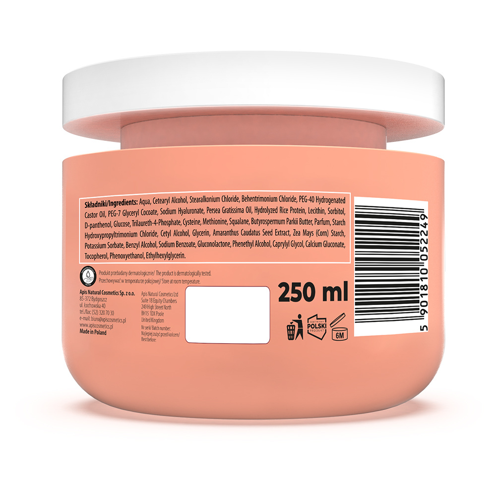 Apis Pick'N' Mix Protein-Emollient Mask for Dry and Damaged Hair 250ml