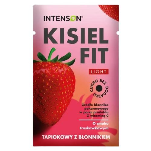 Intenson Light Kisiel Fit z Tapioki o Smaku Truskawkowym bez Dodatku Cukru 20g Best Before 04.01.26