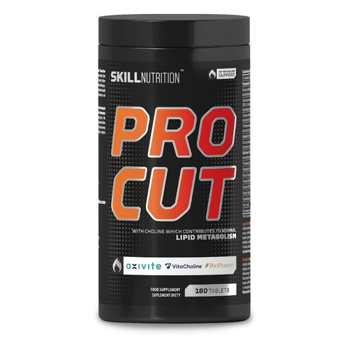 Skill Nutrition Pro Cut Wsparcie Metabolizmu Tłuszczów na Metabolizm i Energię 180 Tabletek