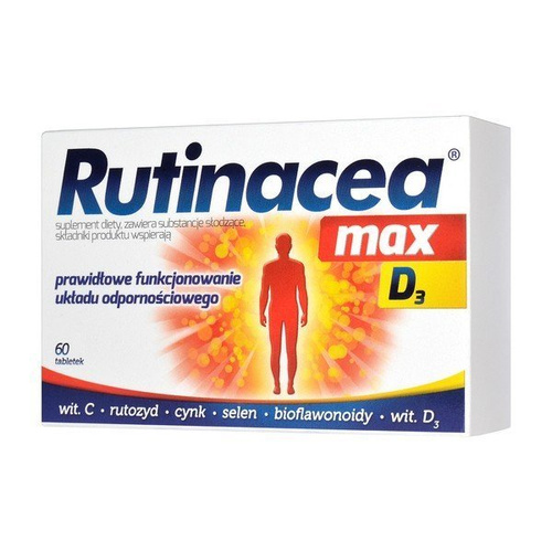 Rutinacea max D3, tabletki, 60szt