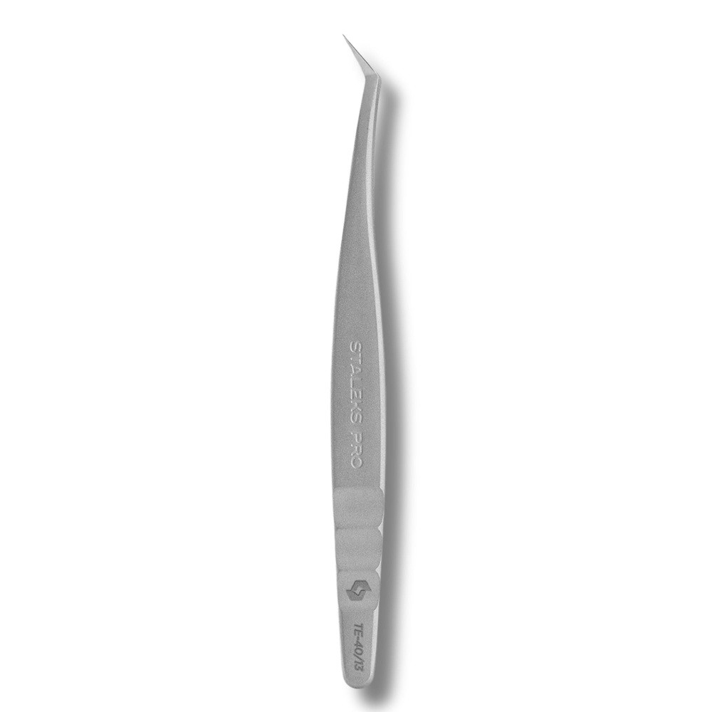 Staleks Pro Profesjonalna Pęseta do Rzęs EXPERT 40 TYPE 13 w Kształcie Litery L 40' 112.5mm 1 Sztuak