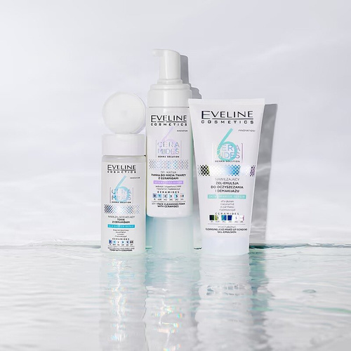 Eveline 6 Ceramides Gentle Face Washing Foam with Ceramides for Dry and Sensitive Skin 150ml